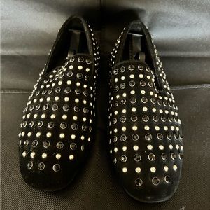 Aldo Men’s Smoking Rhinestone Loafers - 12